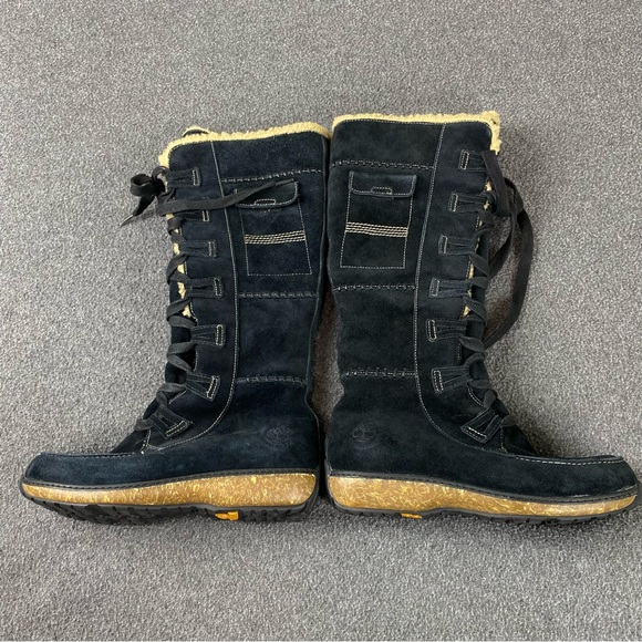 Timberland knee high Sherpa lined suede women's boots Size 7.5. - Picture 6 of 10